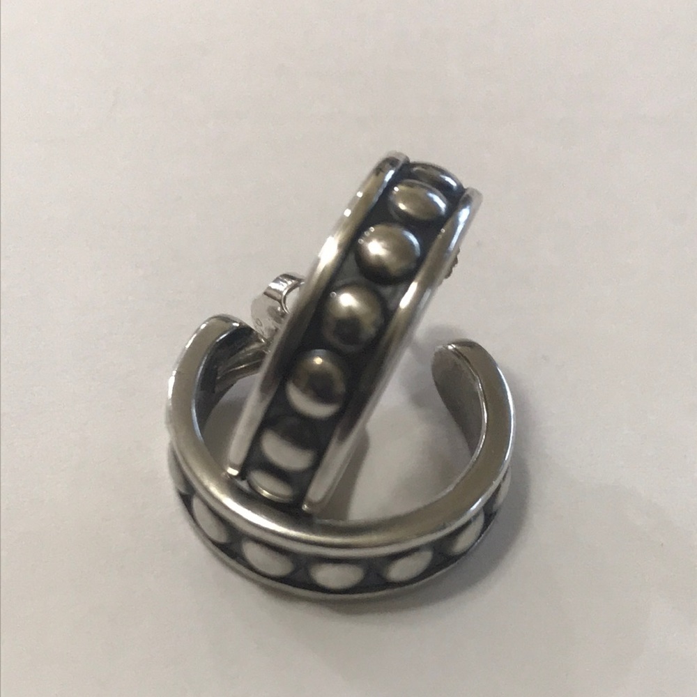 James Avery beaded hoop Sterling earrings